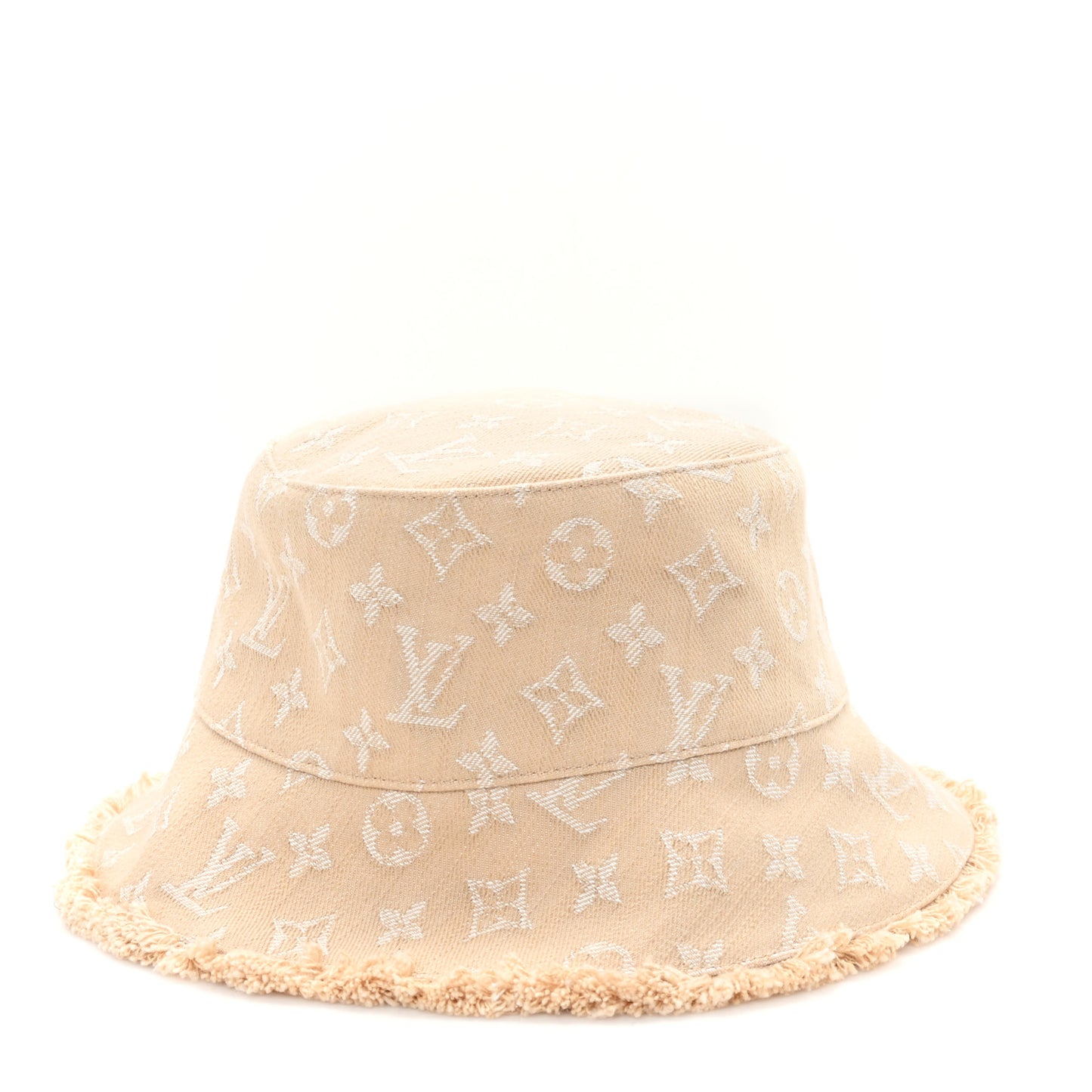 Monogram Denim Bucket Hat M Sandy Beige