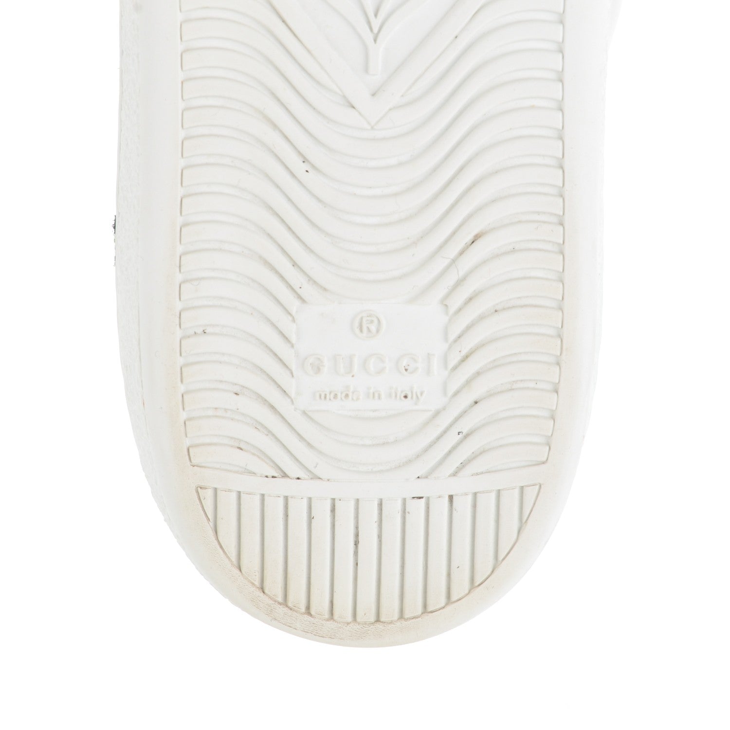 Gucci Calfskin Web Floral Embroidered Ace Sneakers 39.5 White 8 of 10