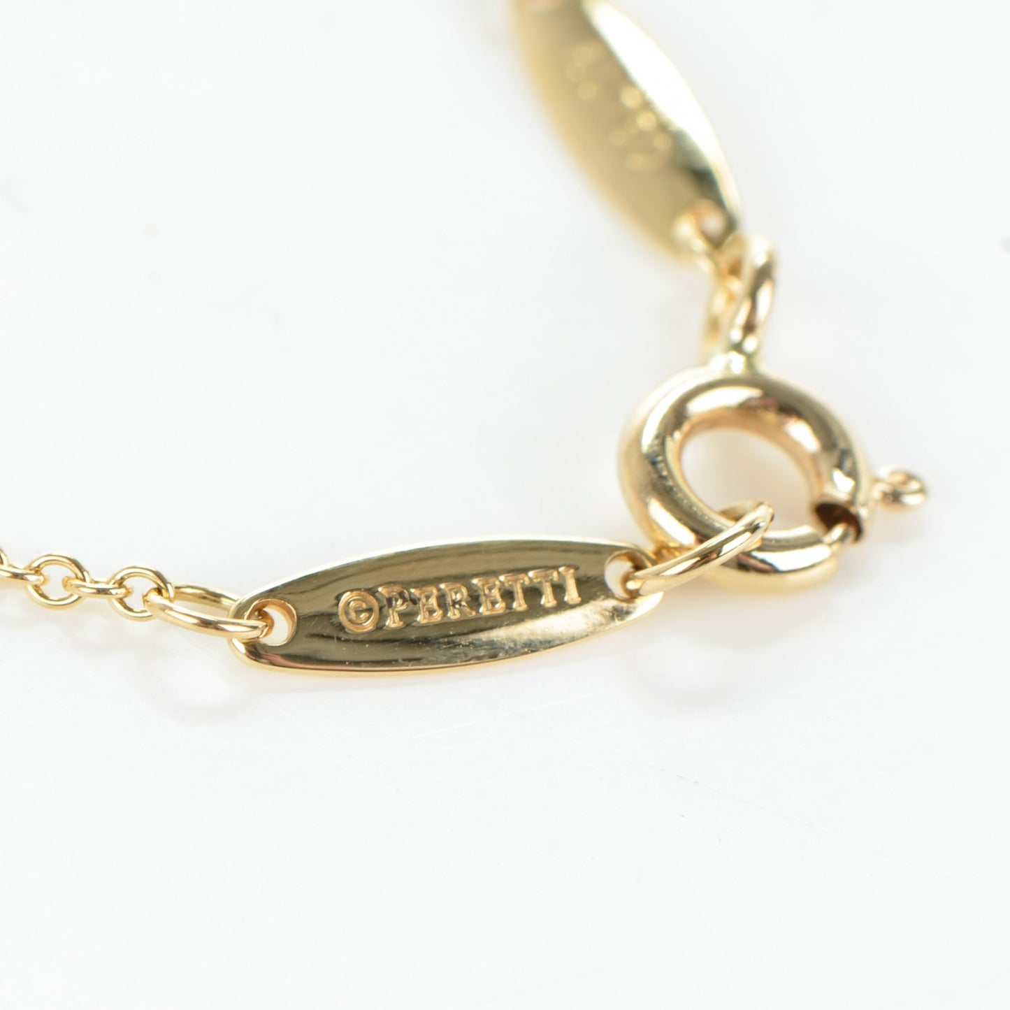 18K Yellow Gold Diamond .17ct Elsa Peretti Diamonds by the Yard Pendant Necklace