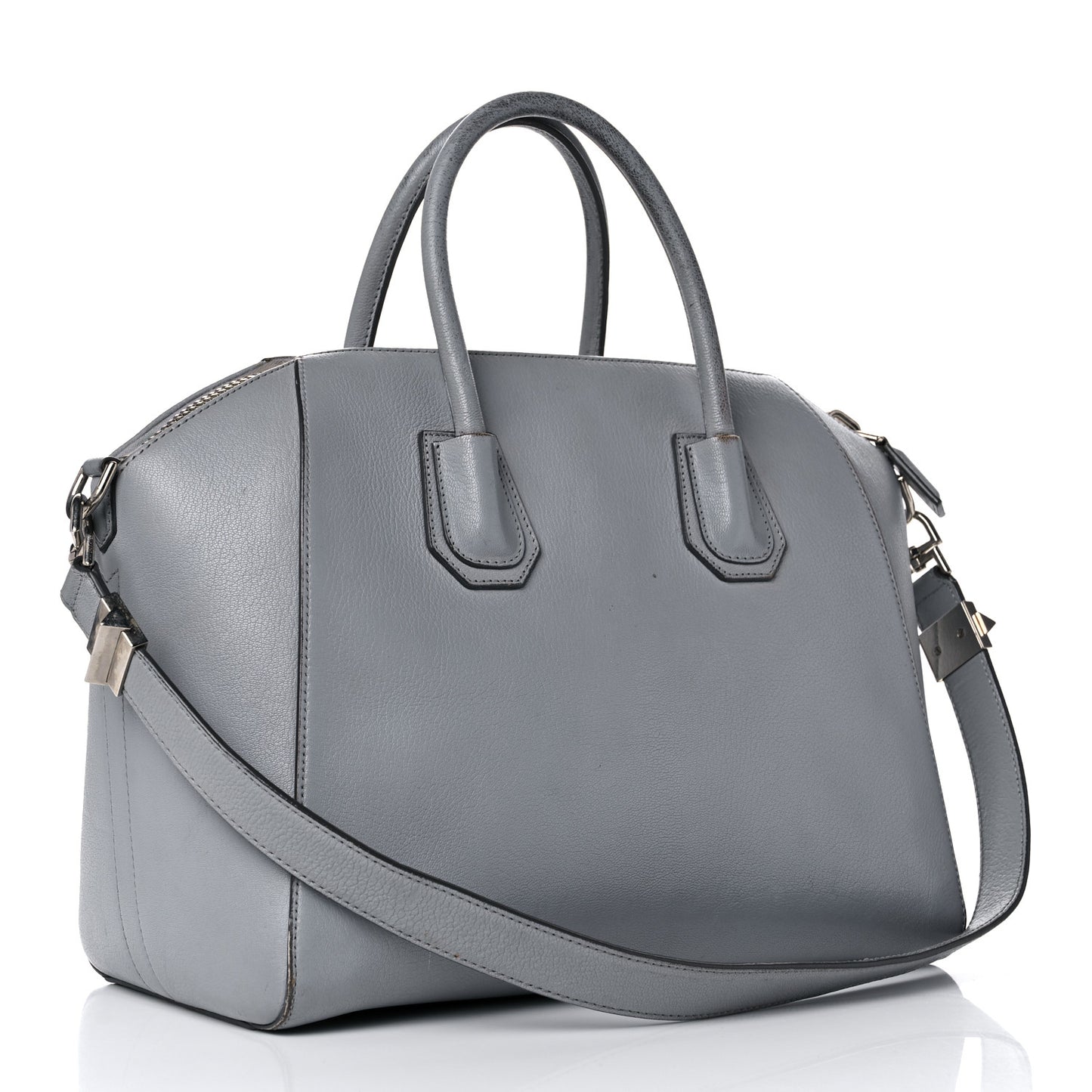 Sugar Goatskin Medium Antigona Pearl Grey