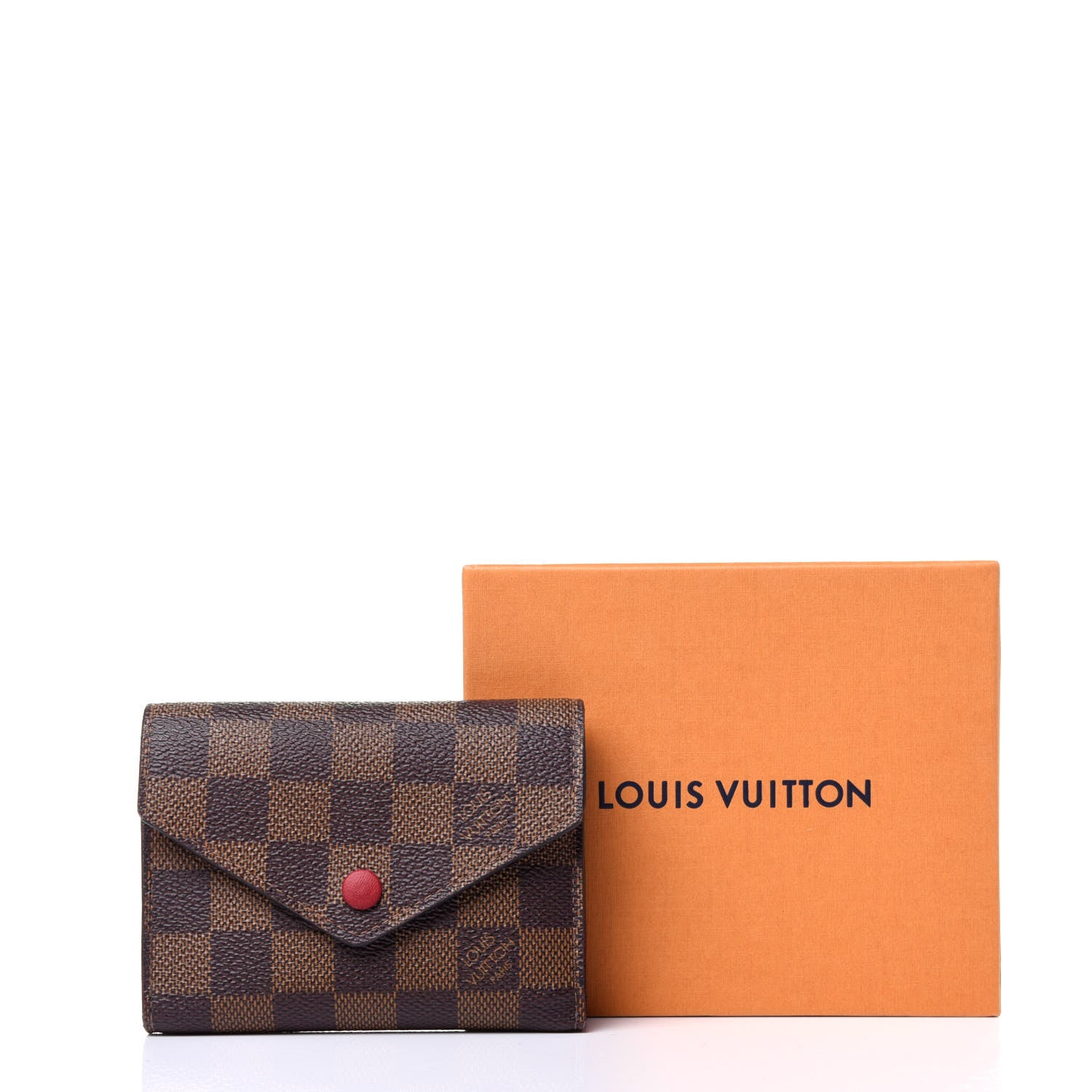 Louis Vuitton Damier Ebene Victorine Wallet Cherry 11 of 11
