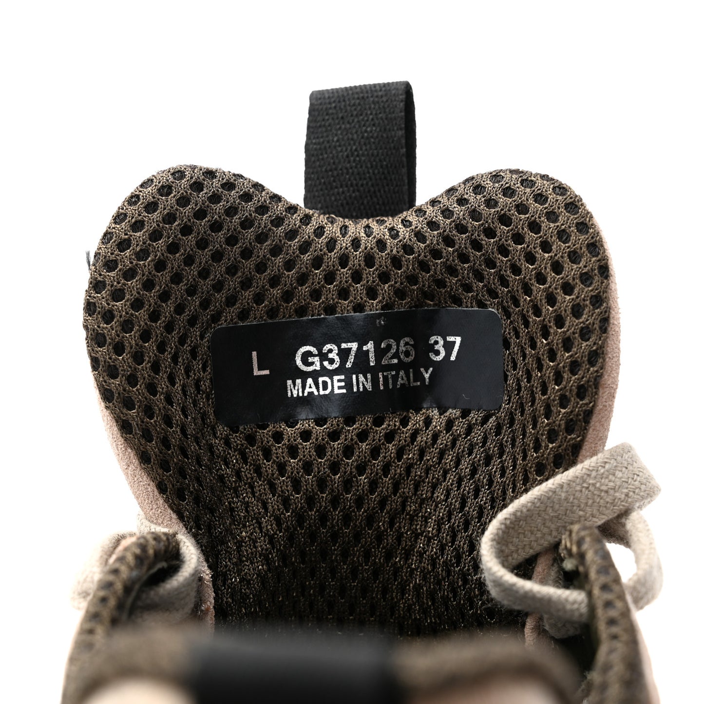 Suede Calfskin Embroidered CC Sneakers 37 Beige Black