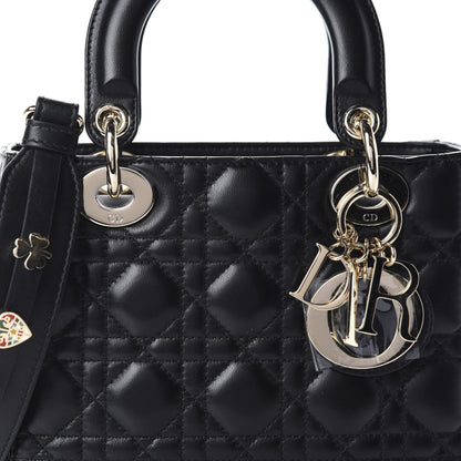 Christian Dior Lambskin Cannage Small My ABCDior Lady Dior Black 10 of 11