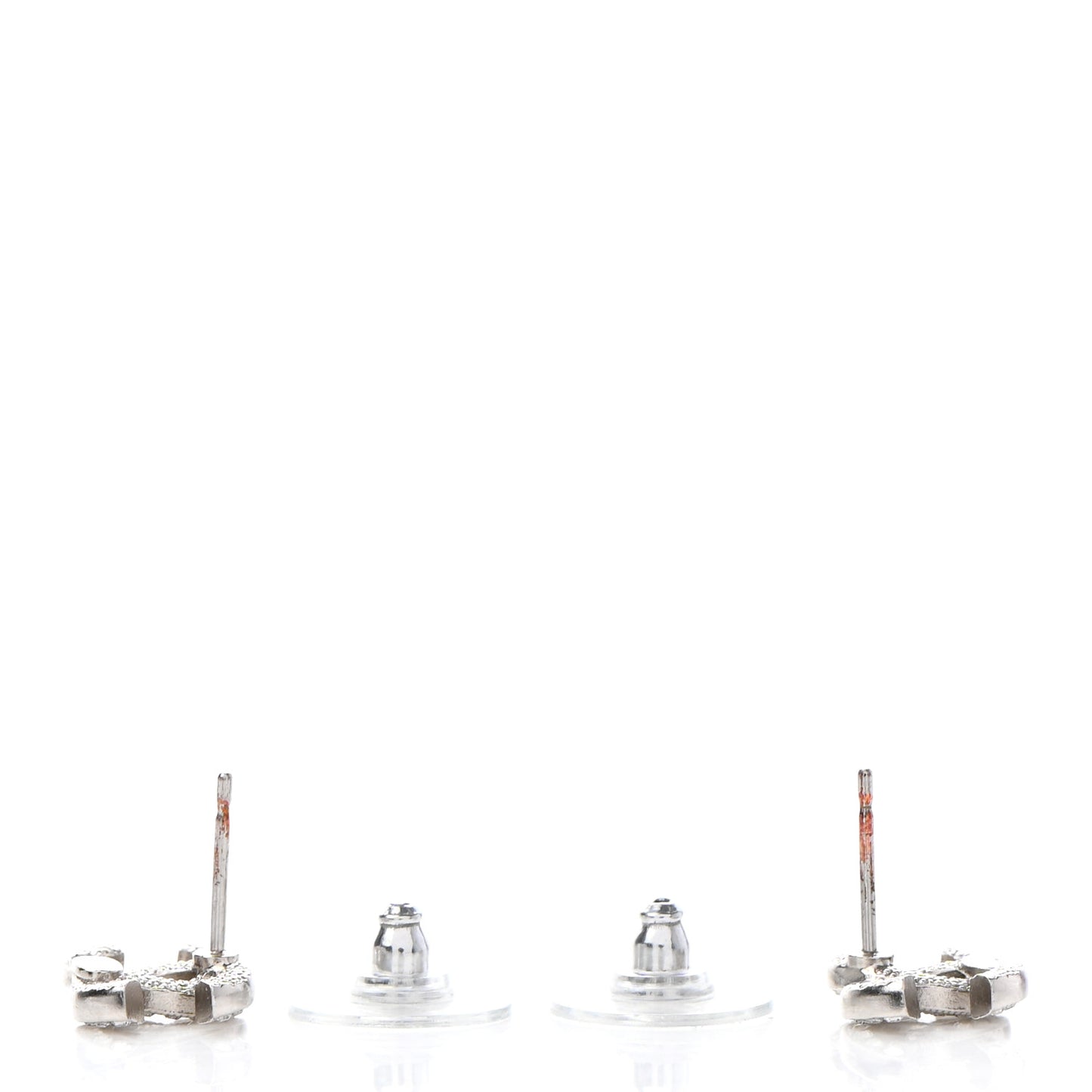 Crystal Mini Timeless CC Earrings Silver