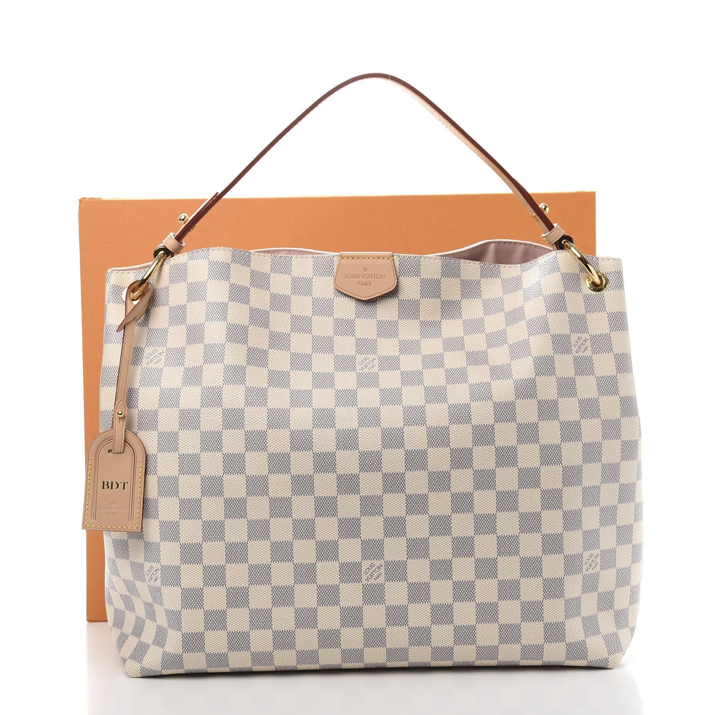 Damier Azur Graceful MM Rose Ballerine