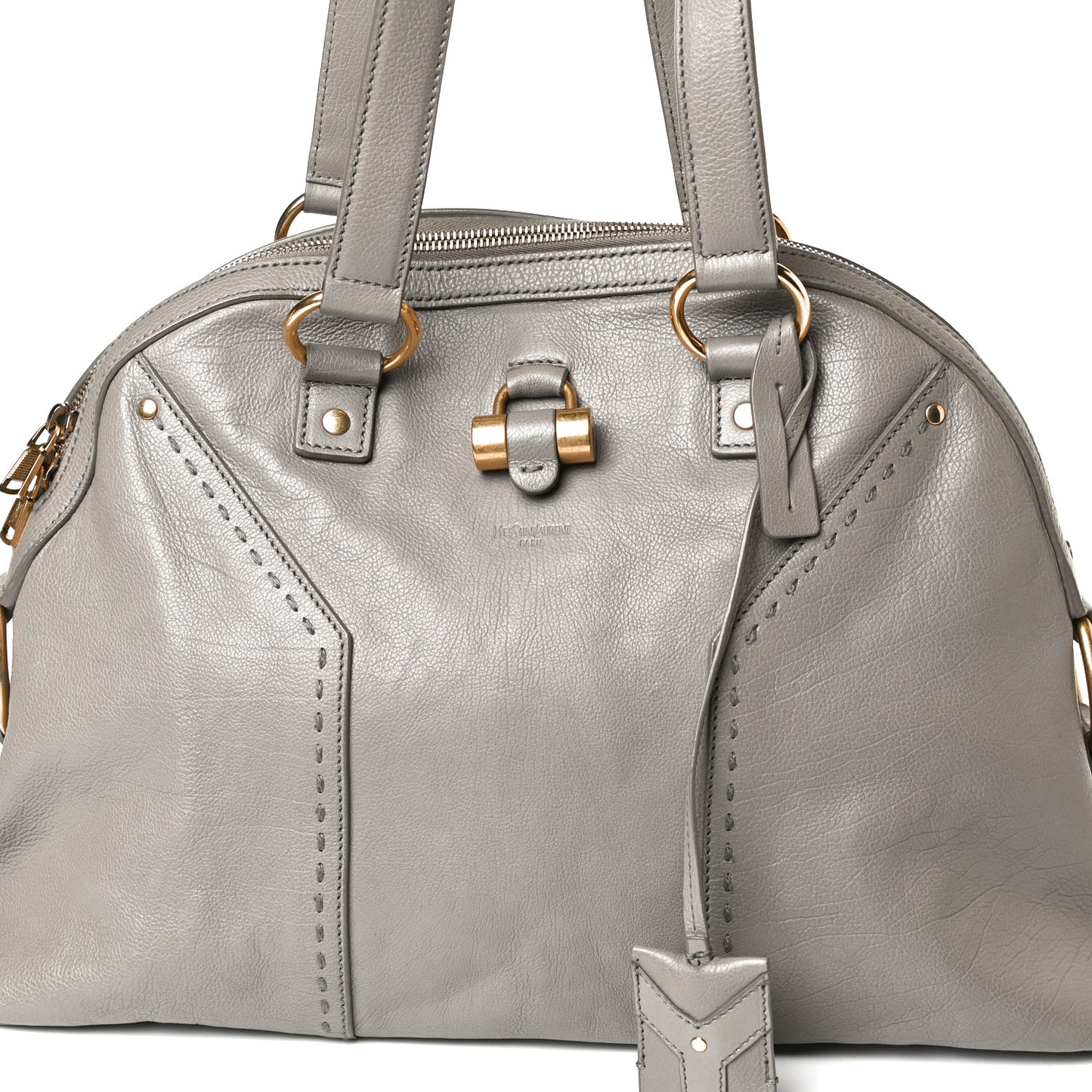 Calfskin Large Muse Gray