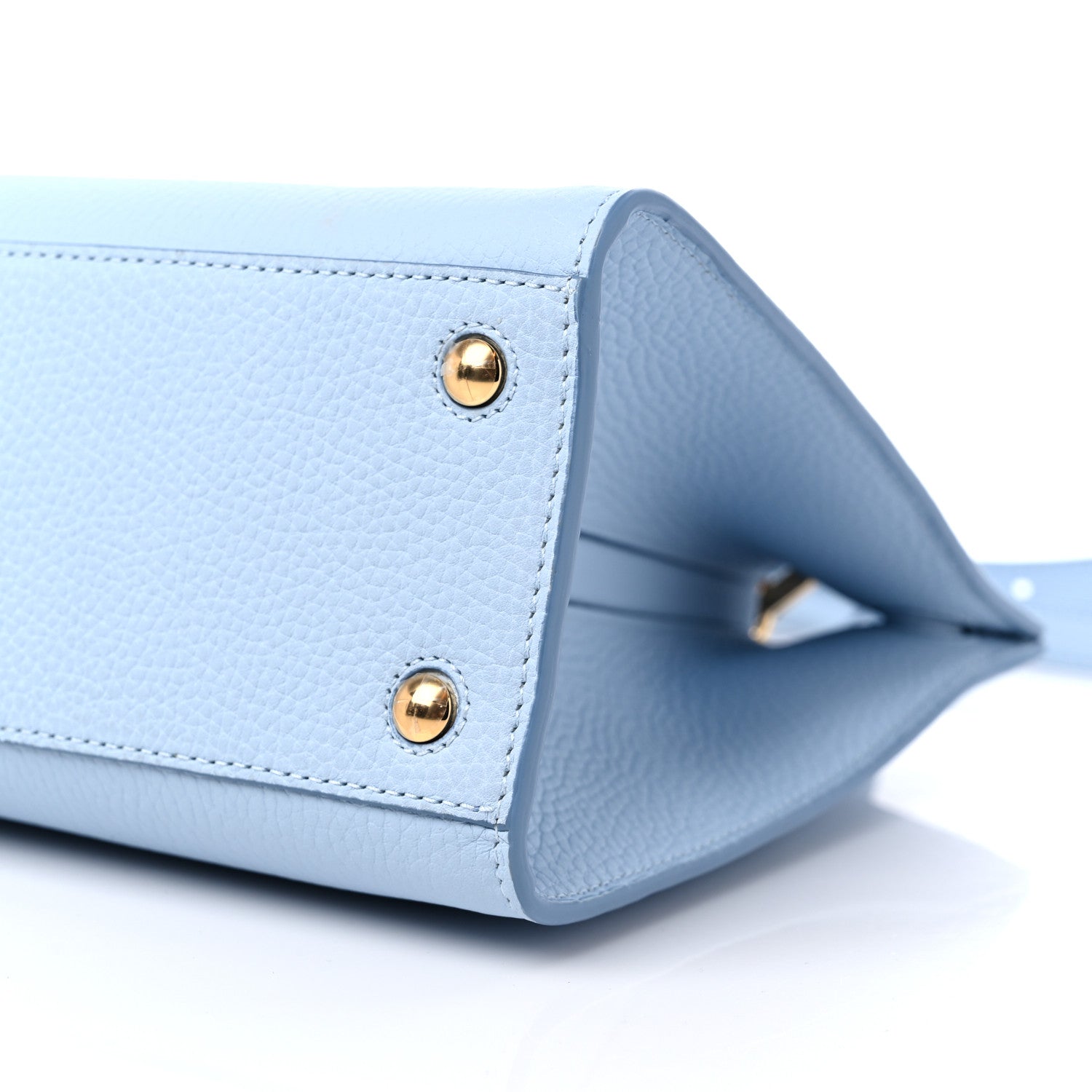 Burberry Grainy Calfskin Mini Frances Tote Pale Blue 7 of 8