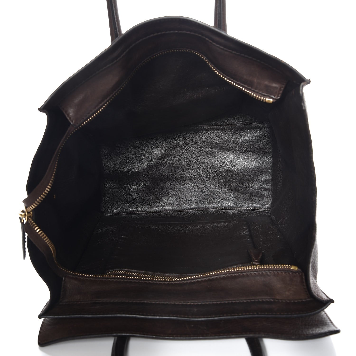 Celine Pebbled Calfskin Mini Luggage Brown 4 of 16