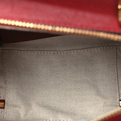 Gucci Sakai Be Green Calfskin Diagonal Stitched Blondie Top Handle Bag Rosso 5 of 10