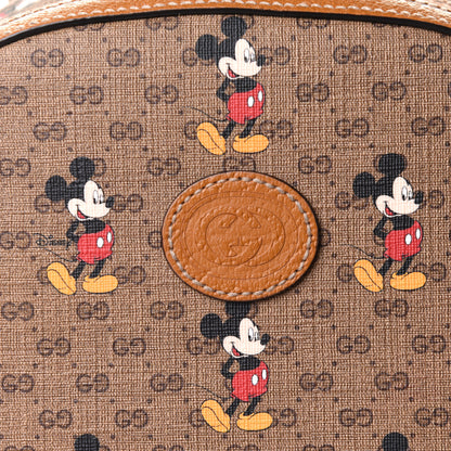 Gucci X DISNEY Mini Vintage GG Supreme Monogram Mickey Mouse Small Dome Backpack Beige Vintage Sun Oil 8 of 10