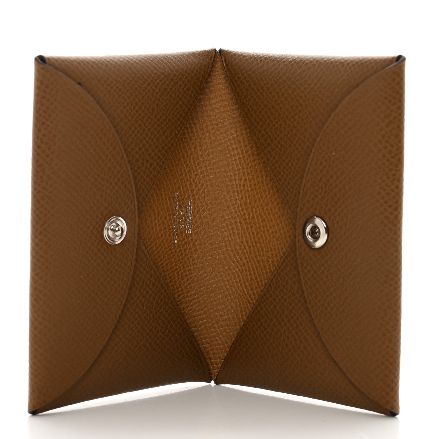 Hermes Epsom Verso Calvi Duo Card Case Alezan Biscuit 5 of 7