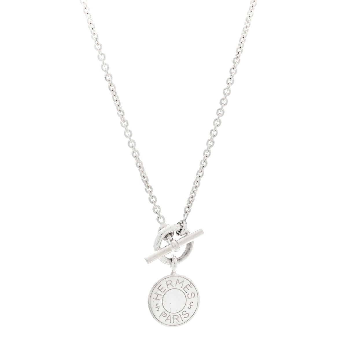Sterling Silver Amulettes H Confettis Pendant Necklace