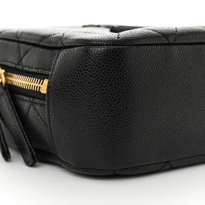 Chanel Caviar Quilted CC Vanity Case Black 9 of 12