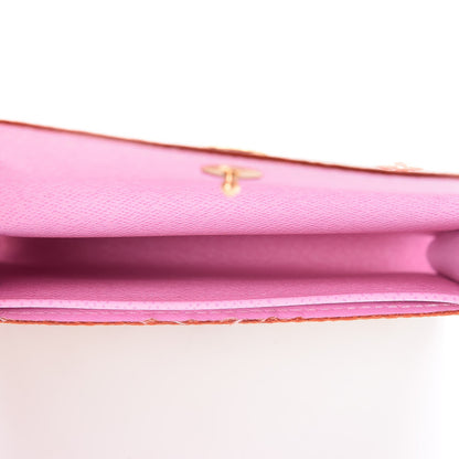 Louis Vuitton Monogram Multicolor Business Card Holder White Litchi 6 of 8