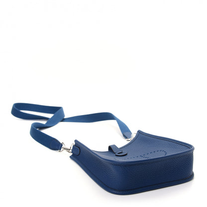 Hermes Taurillon Clemence Evelyne TPM Deep Blue 4 of 8