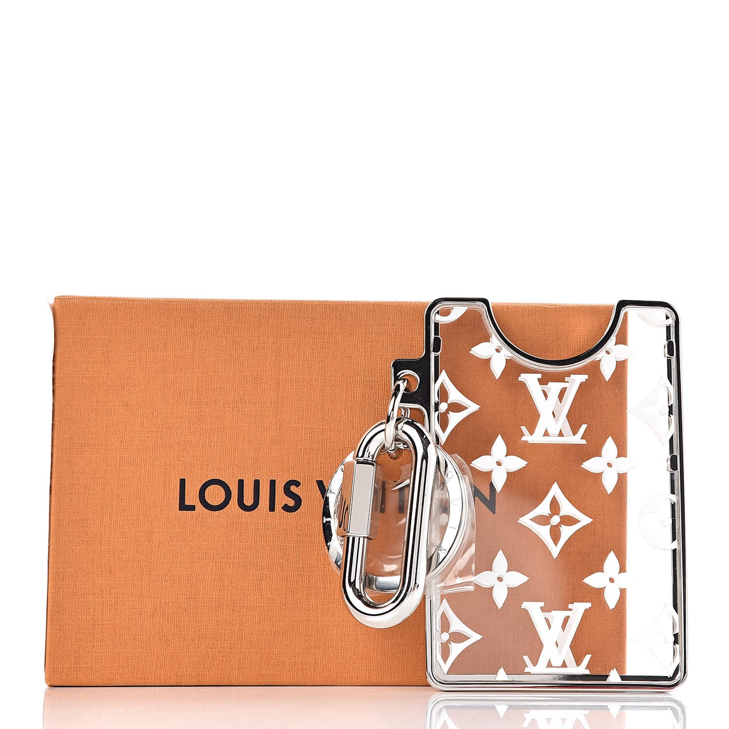 Transparent Plexiglass Prism ID Card Holder White