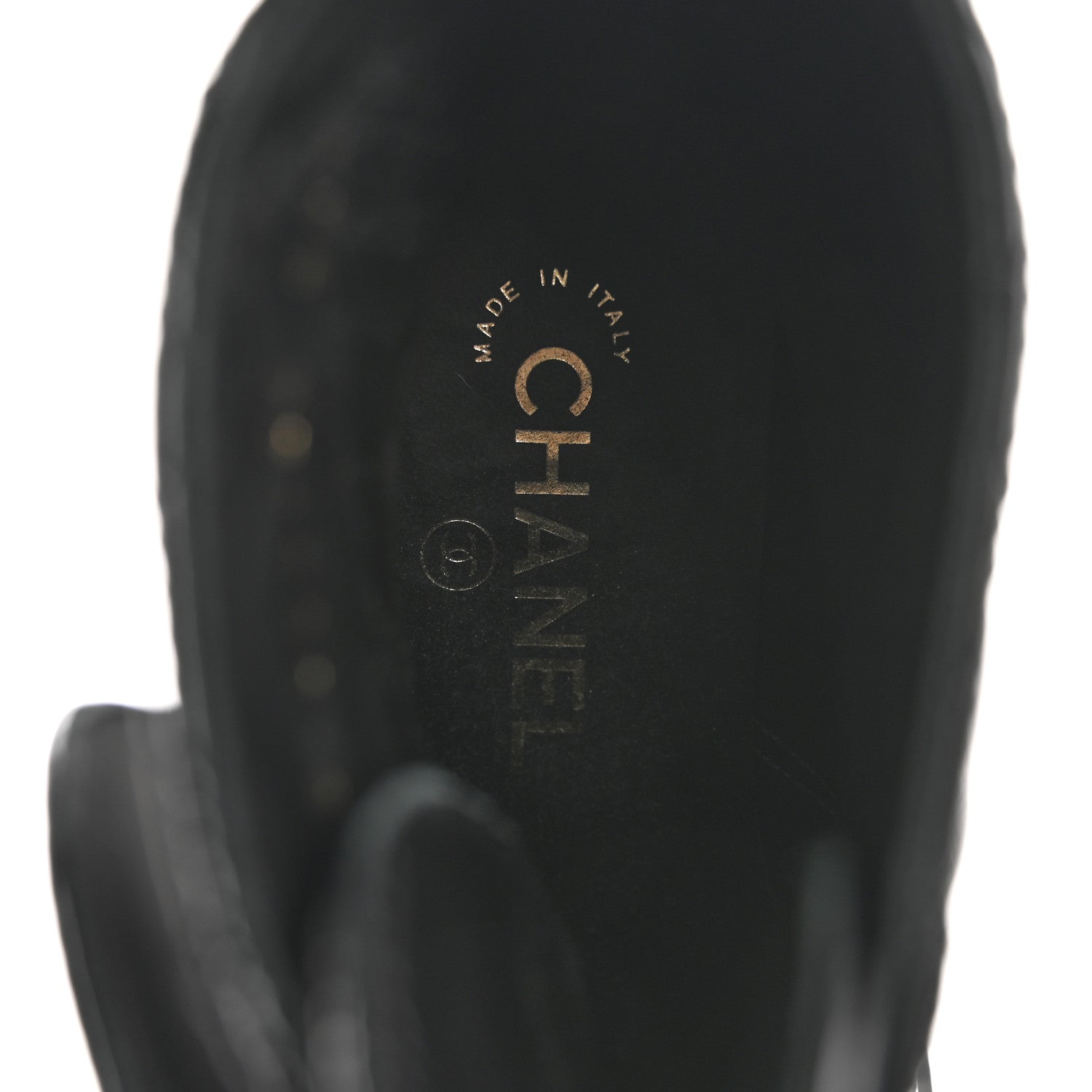 Chanel Shiny Goatskin Calfskin Quilted Lace Up Combat Boots 36.5 Black 7 of 9