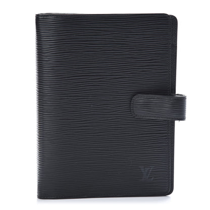 Louis Vuitton Epi Medium Ring Agenda Cover Black 1 of 9