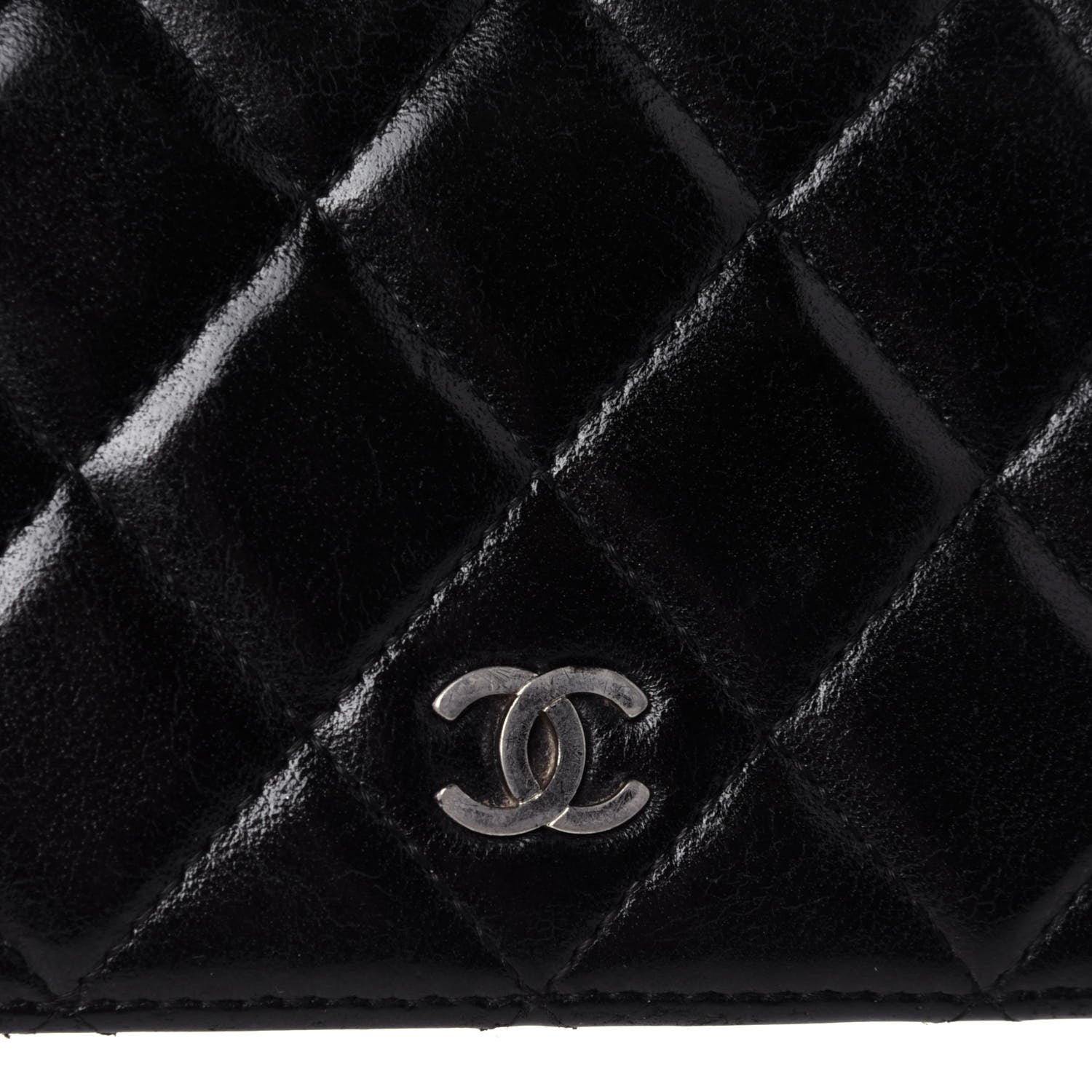 Chanel Lambskin Quilted Yen Wallet Black 11 of 13