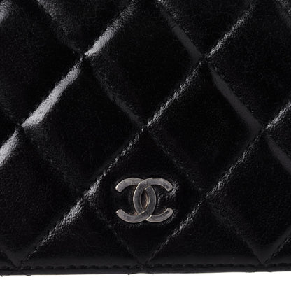 Chanel Lambskin Quilted Yen Wallet Black 11 of 13