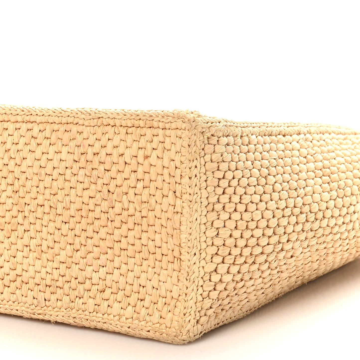 Raffia Paula's Ibiza Small Font Tote Natural Tan