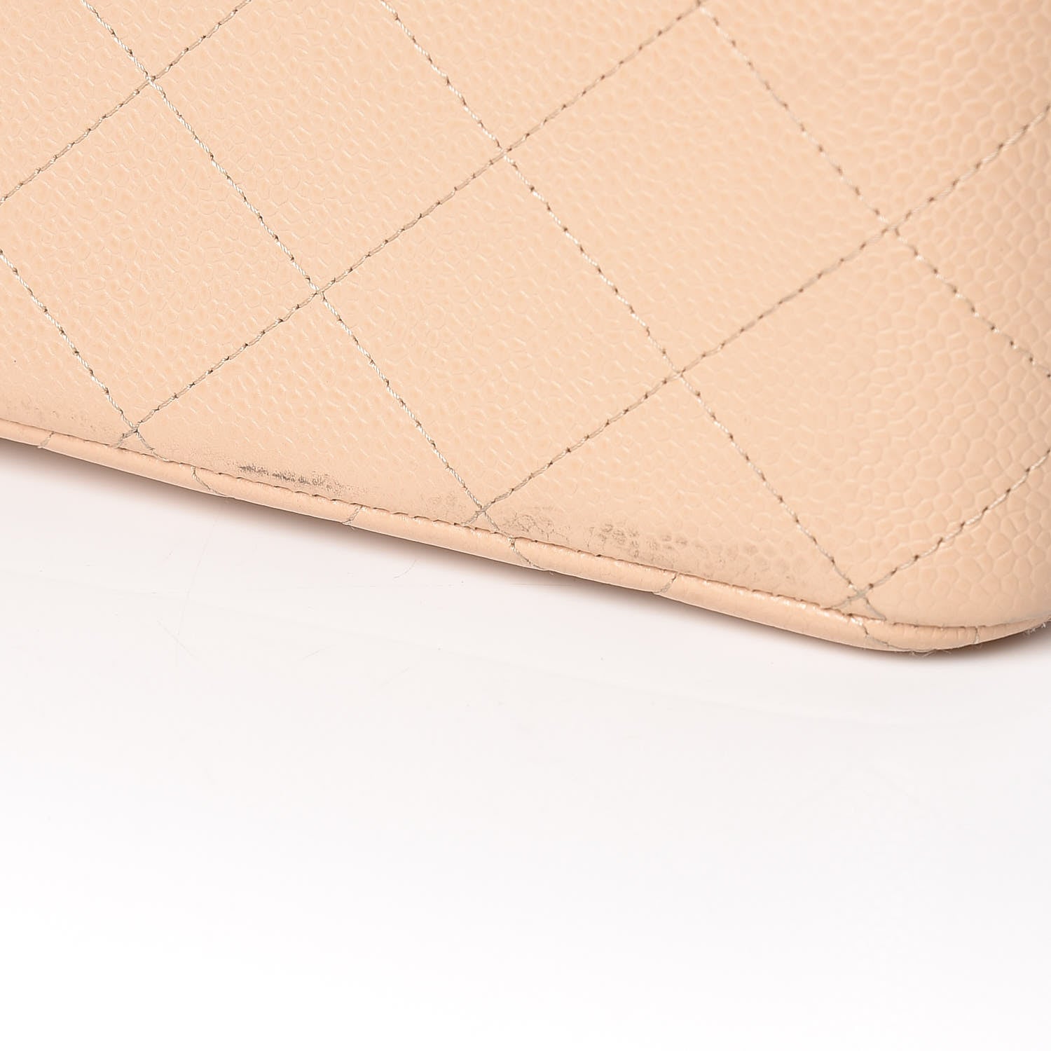 Chanel Caviar Quilted Jumbo Double Flap Beige Clair 12 of 18