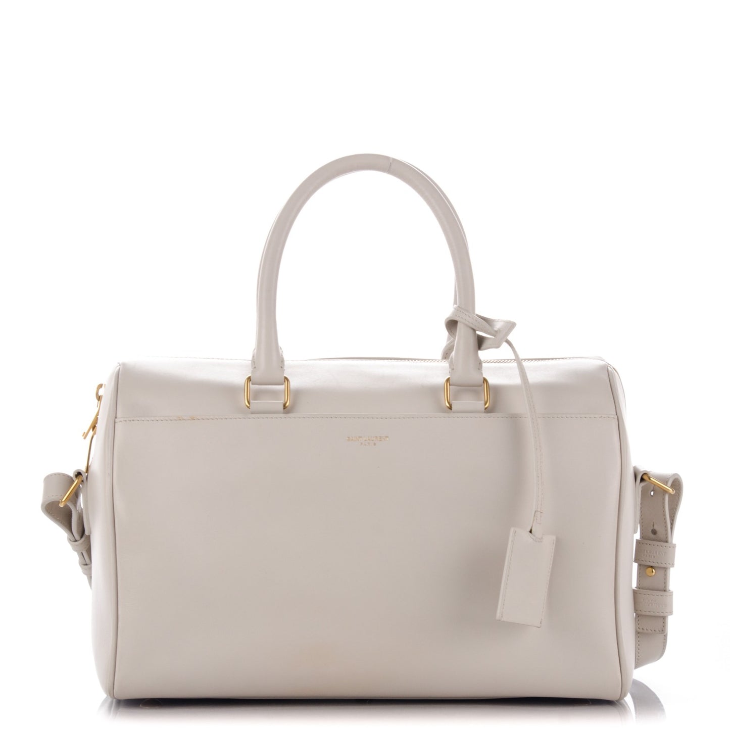 Calfskin Classic Duffle 6 Dove White