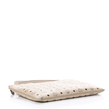 MCM Visetos Medium Crossbody Pouch Beige 3 of 9