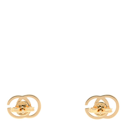 Gucci 18K Yellow Gold GG Tissue Stud Earrings 3 of 6
