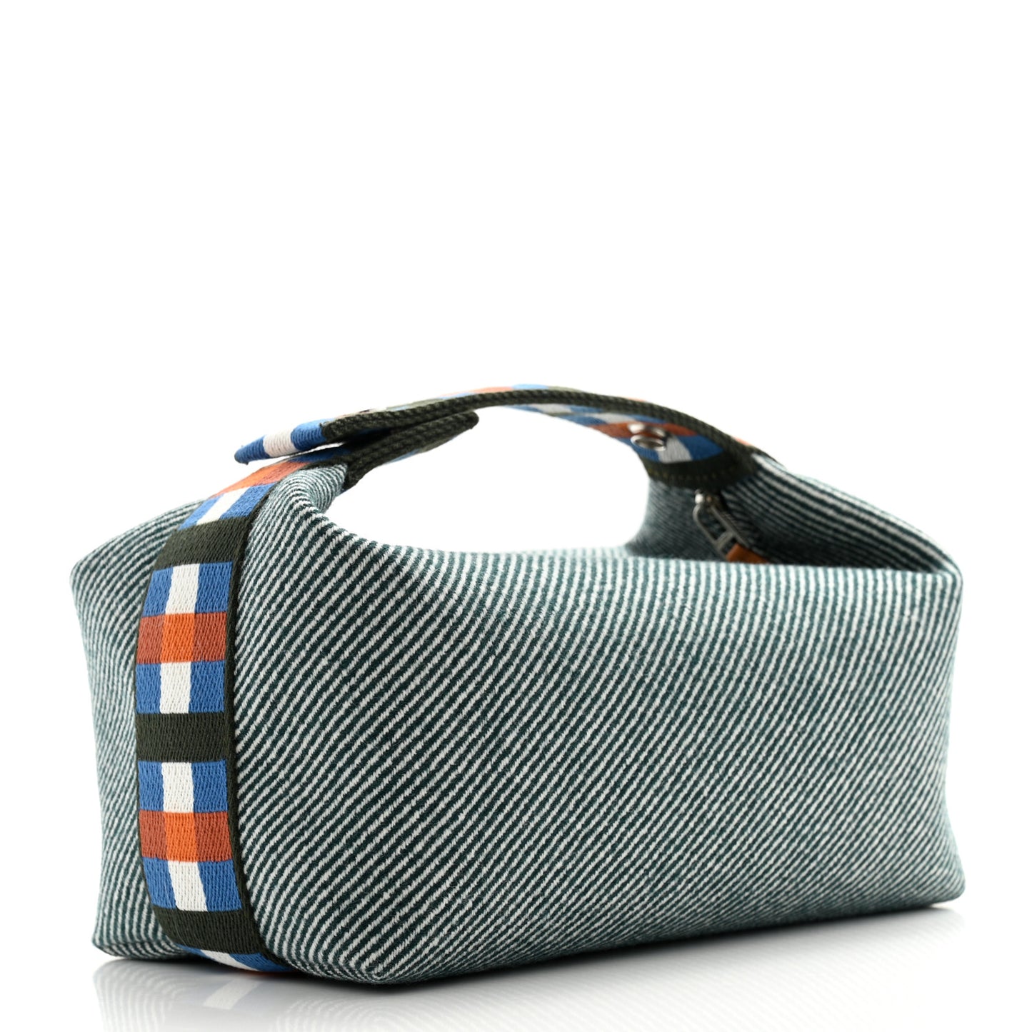 Wool Small Bride-A-Brac H Natte Pouch Vert Foret