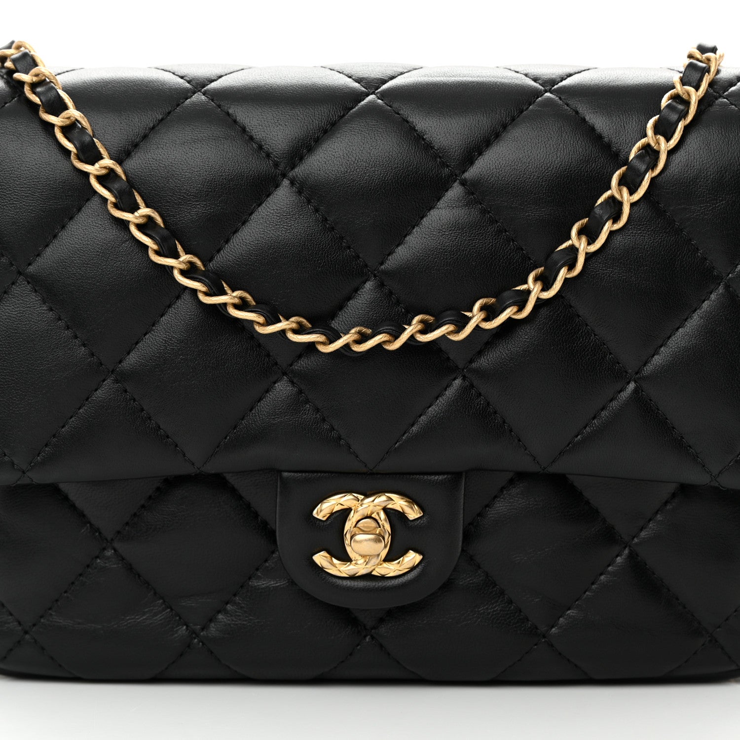 Chanel Lambskin Quilted Large CC Chain Flap Black 8 of 13