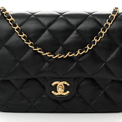 Chanel Lambskin Quilted Large CC Chain Flap Black 8 of 13