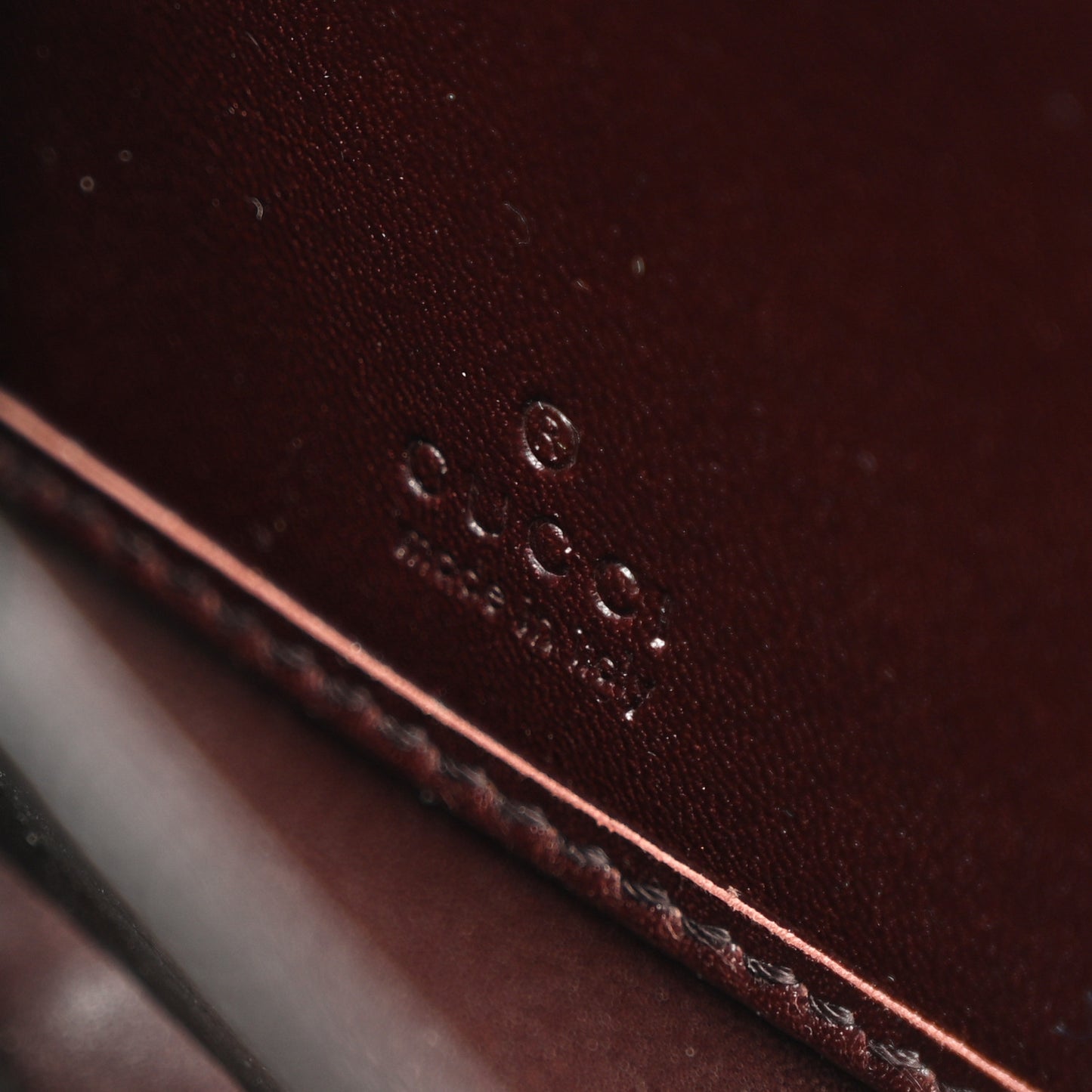 Guccissima Margaux Calfskin Metal Bar Zip Around Wallet Chocolate