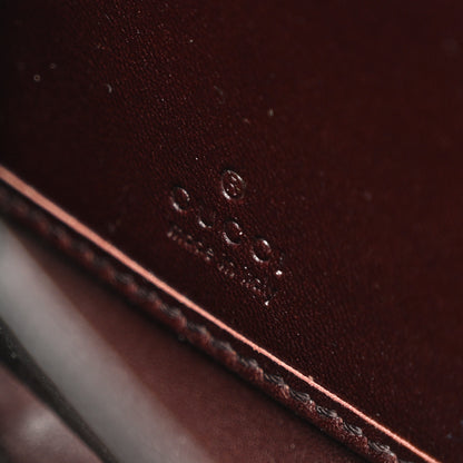 Gucci Guccissima Margaux Calfskin Metal Bar Zip Around Wallet Chocolate 6 of 8