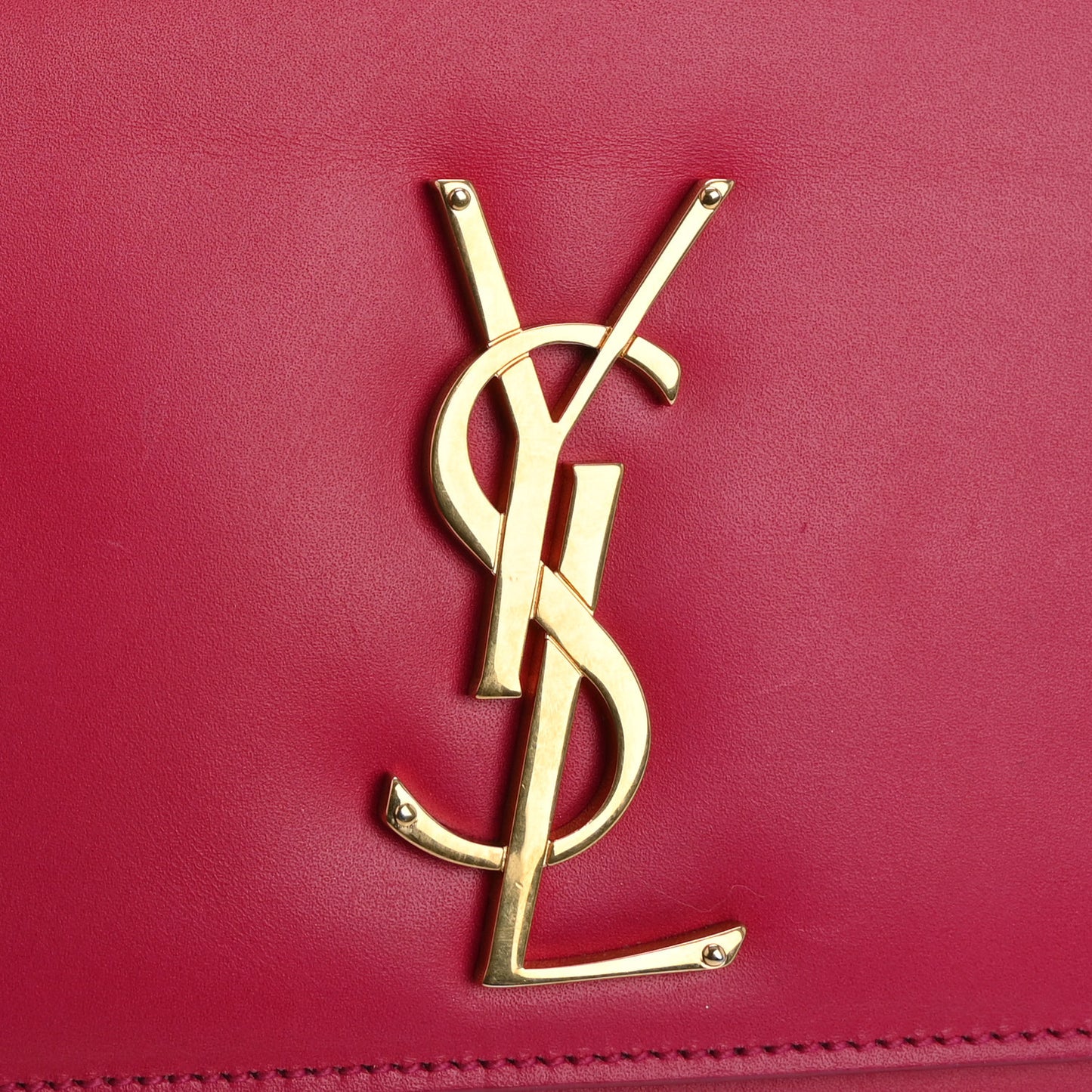 Smooth Calfskin Classic Monogram Cassandre Clutch Lipstick Fuchsia