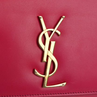 Saint Laurent Smooth Calfskin Classic Monogram Cassandre Clutch Lipstick Fuchsia 11 of 18
