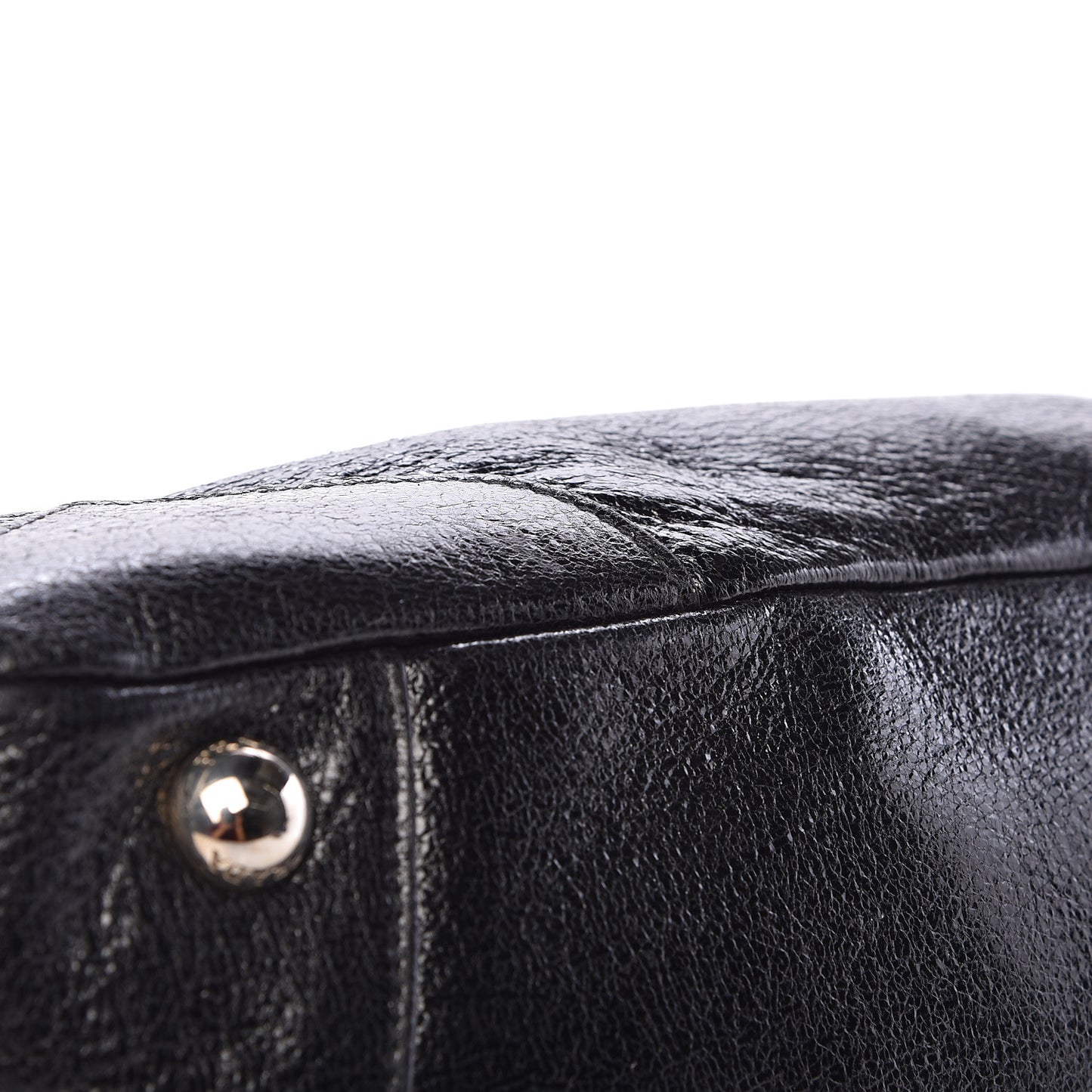 Cervo Lux Chain Shoulder Bag Black