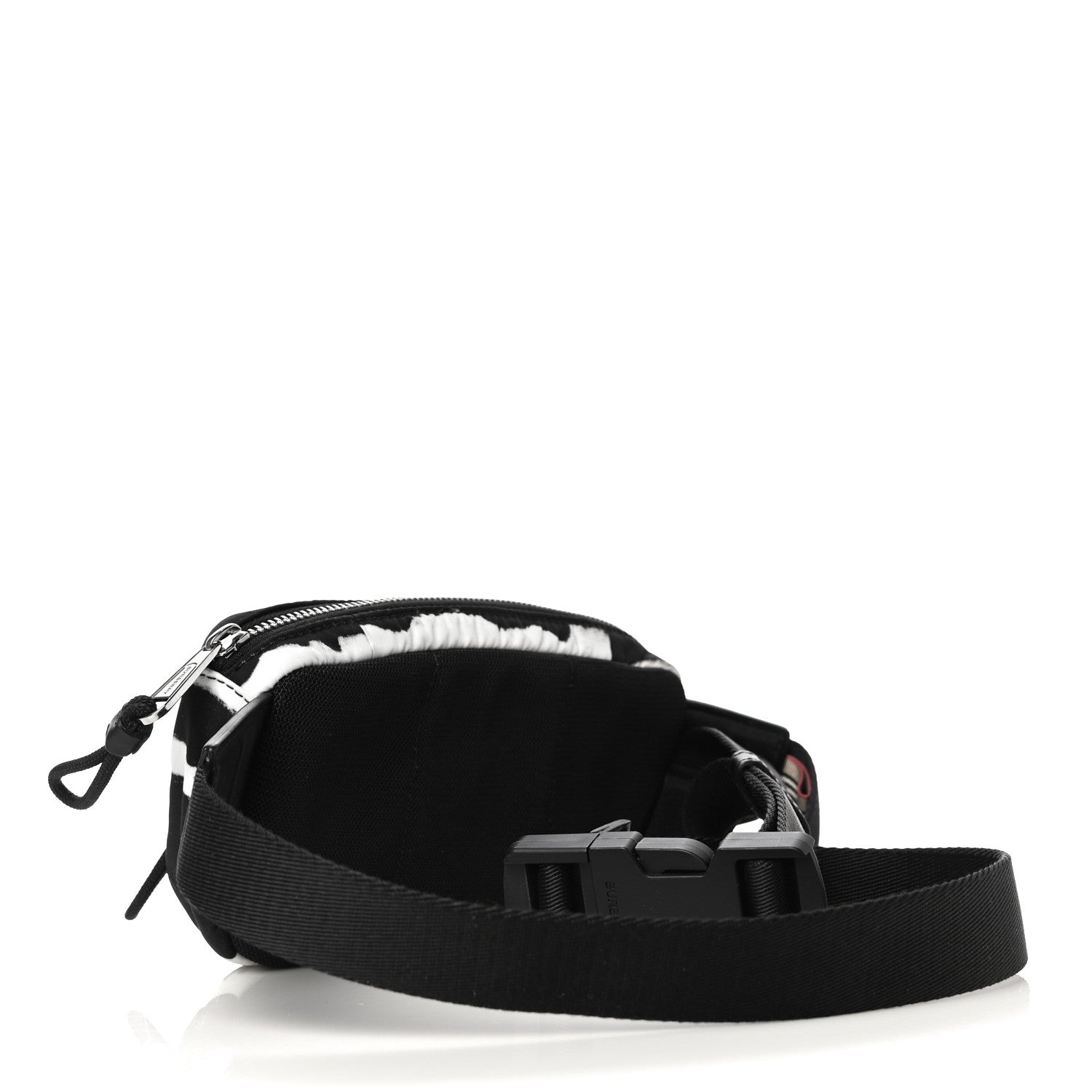 Burberry Nylon Logo Small Cannon Bum Bag Black White 3 of 9