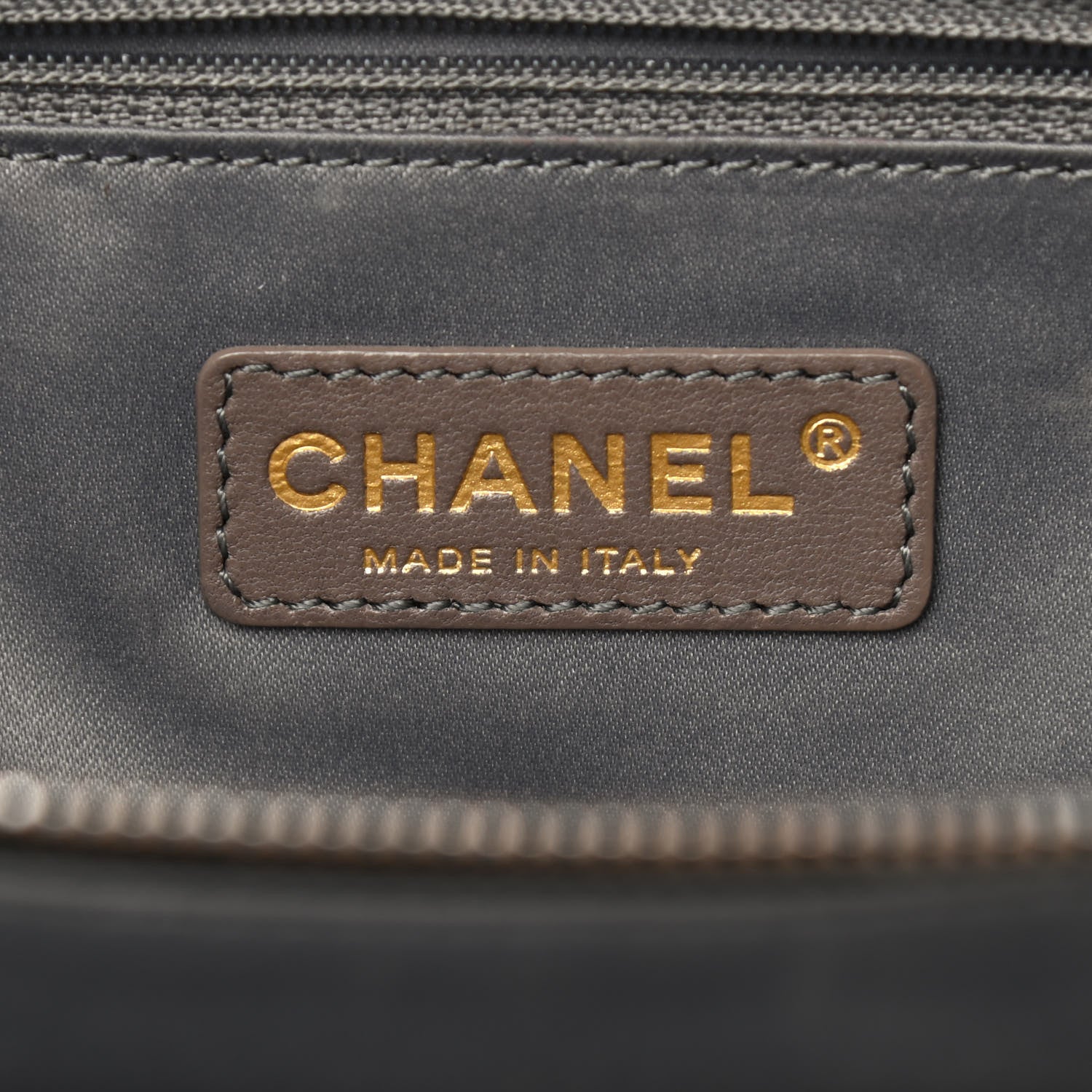 Chanel Calfskin Quilted Stitch Triptych Tote Black 7 of 14