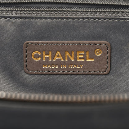 Chanel Calfskin Quilted Stitch Triptych Tote Black 7 of 14