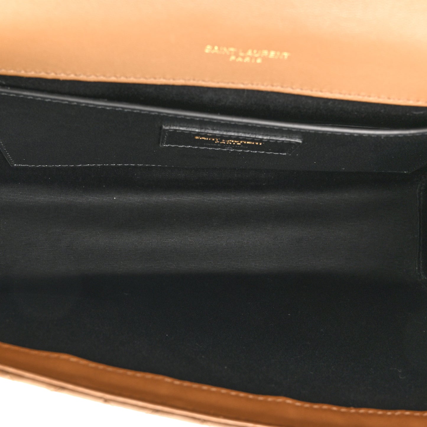 Lambskin Mixed Matelasse Triquilt Medium Monogram Satchel Dark Cork