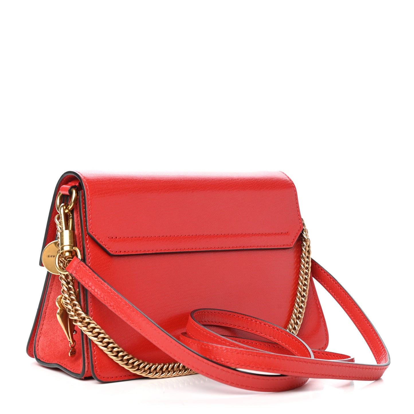 Goatskin Small GV3 Shoulder Bag Dark Orange