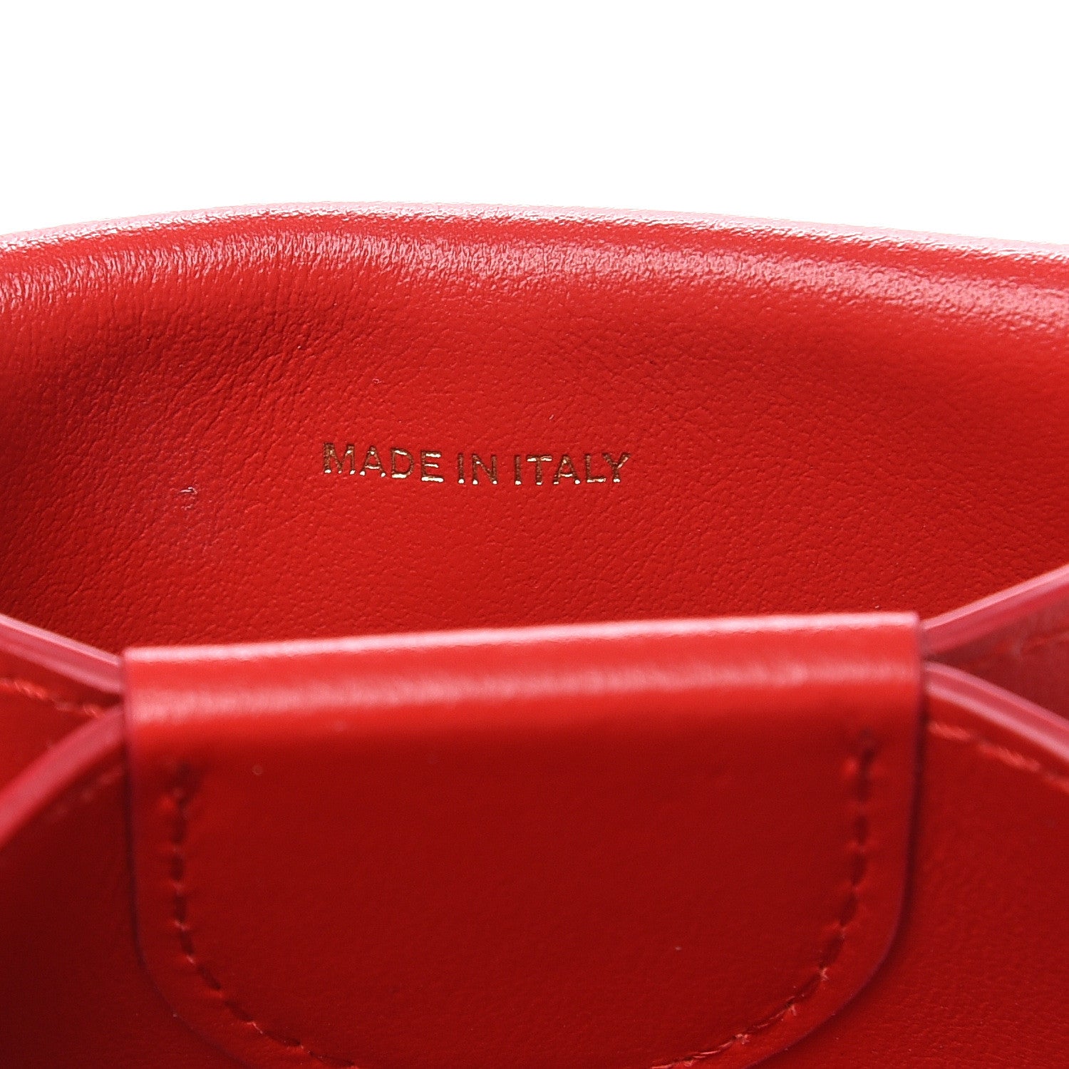 Burberry Calfskin Jessie Chain Card Case Bright Red 8 of 8