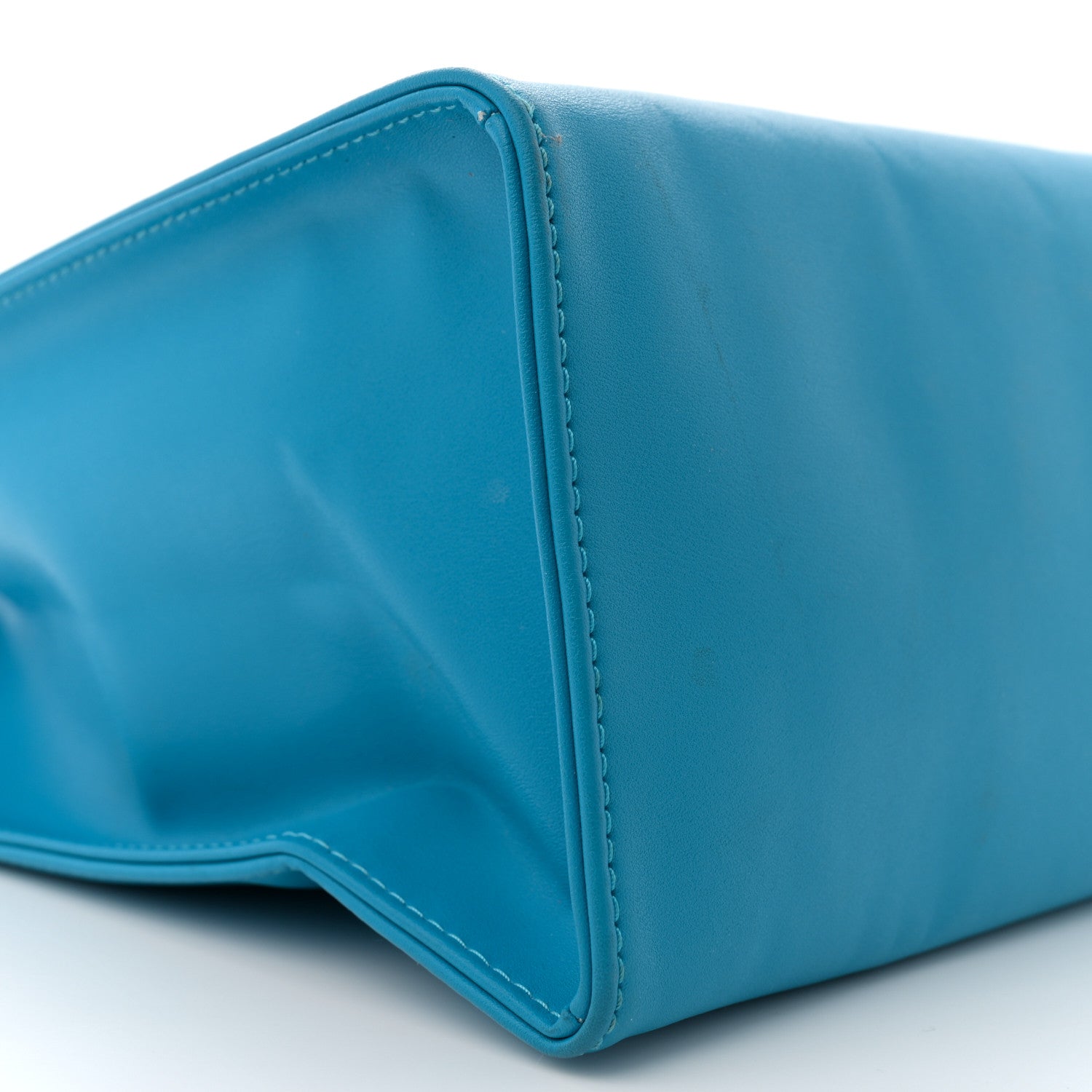 Telfar Vegan Leather Medium Shopping Bag Cyan 8 of 14