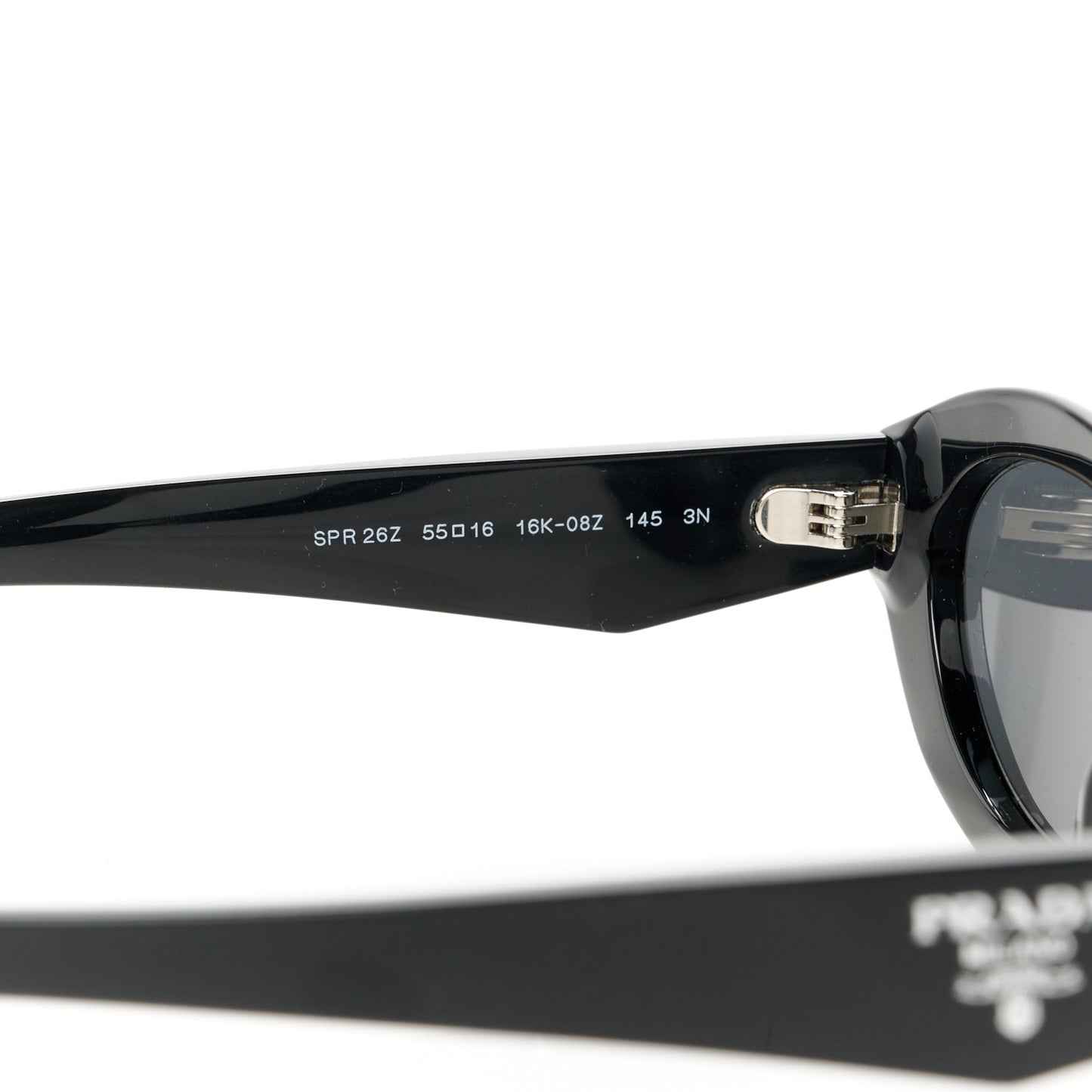 Acetate Oval Sunglasses SPR 26Z Black