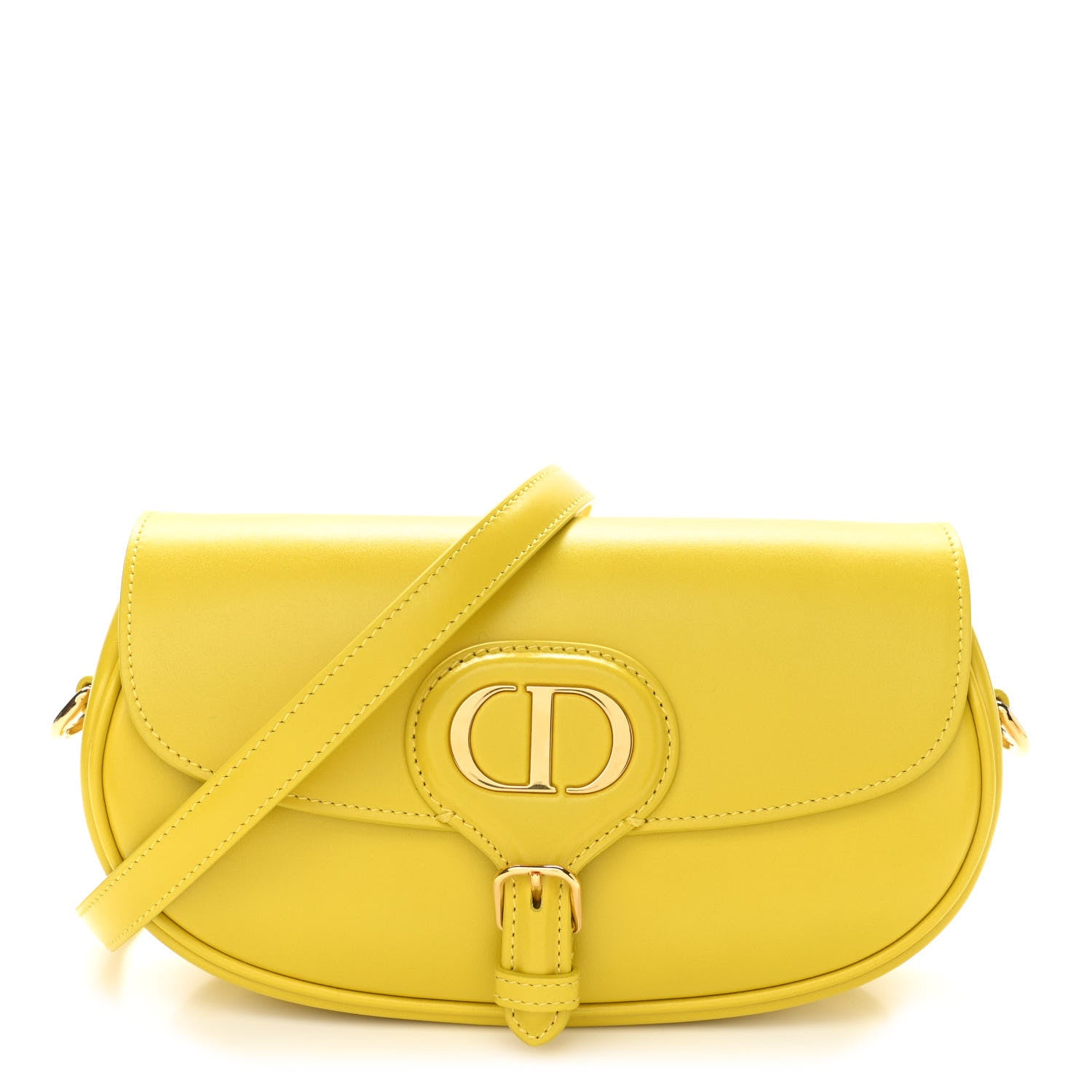 Christian Dior Box Calfskin East West Bobby Bag Mustard Yellow 1 of 9