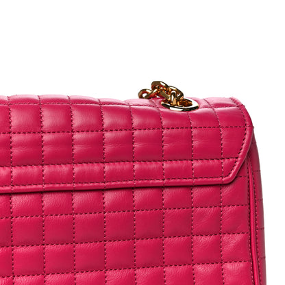 Celine Calfskin Quilted Small C Bag Pink 11 of 12