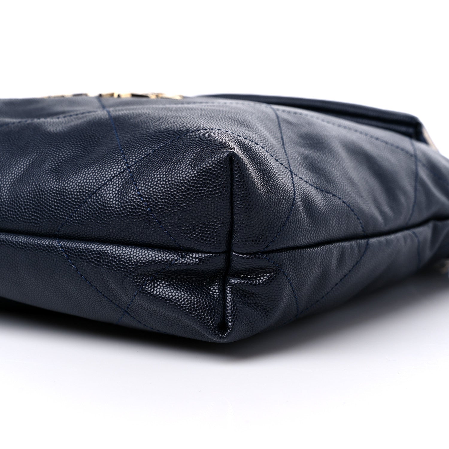 Chanel Shiny Caviar Quilted Small Chanel 22 Dark Blue 10 of 10