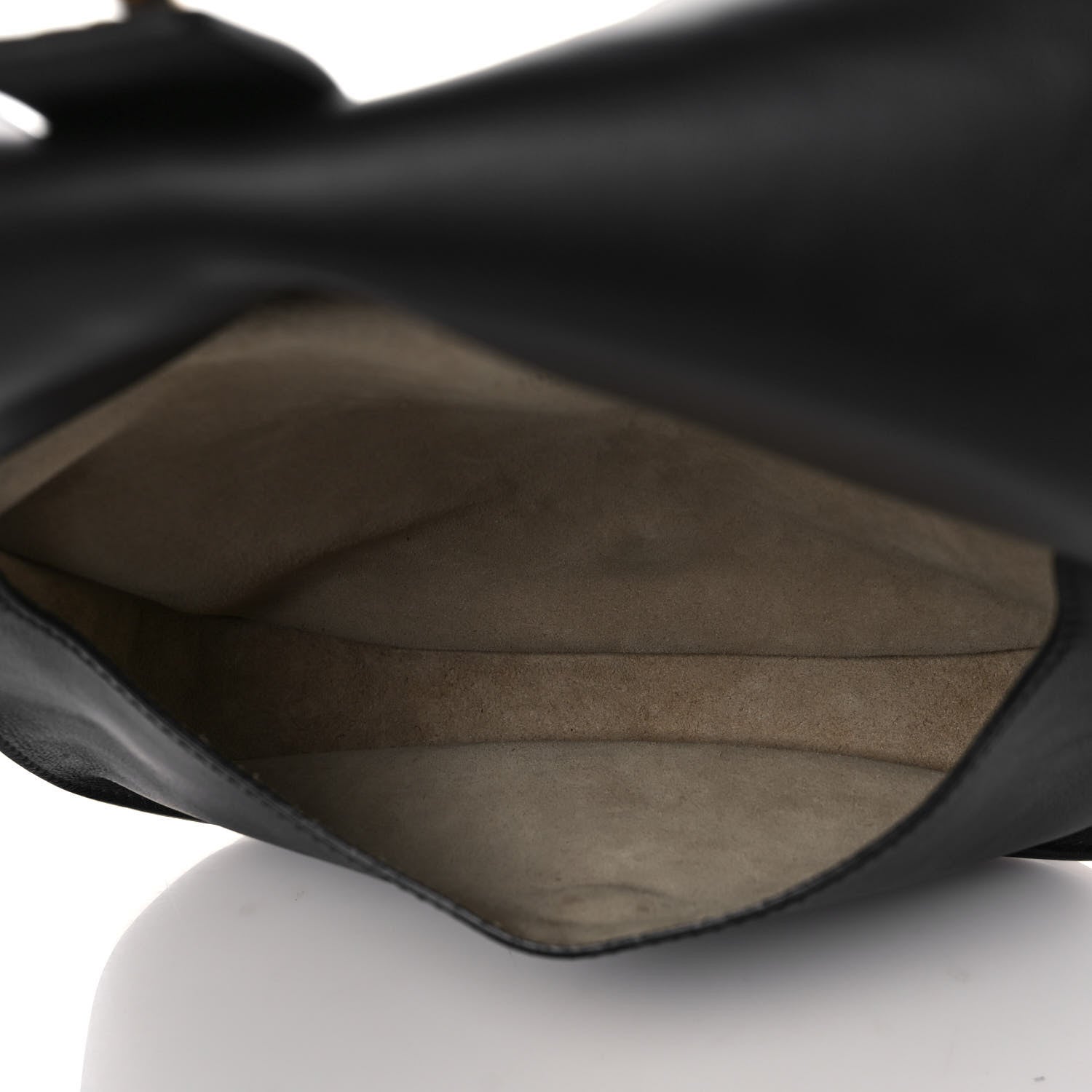 Chloe Suede Smooth Calfskin Medium Kurtis Shoulder Bag Black 4 of 12