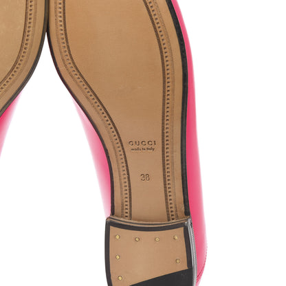Gucci Apollo Fluo Calfskin Malaga Kid Womens Brixton Horsebit Loafers 38 Fuxia Fluo 6 of 8